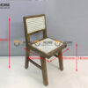 Ghế Ăn Gỗ Sồi Tự Nhiên Đan Mây Aha Mặt Mây Tựa Mây GHEMM-17SN