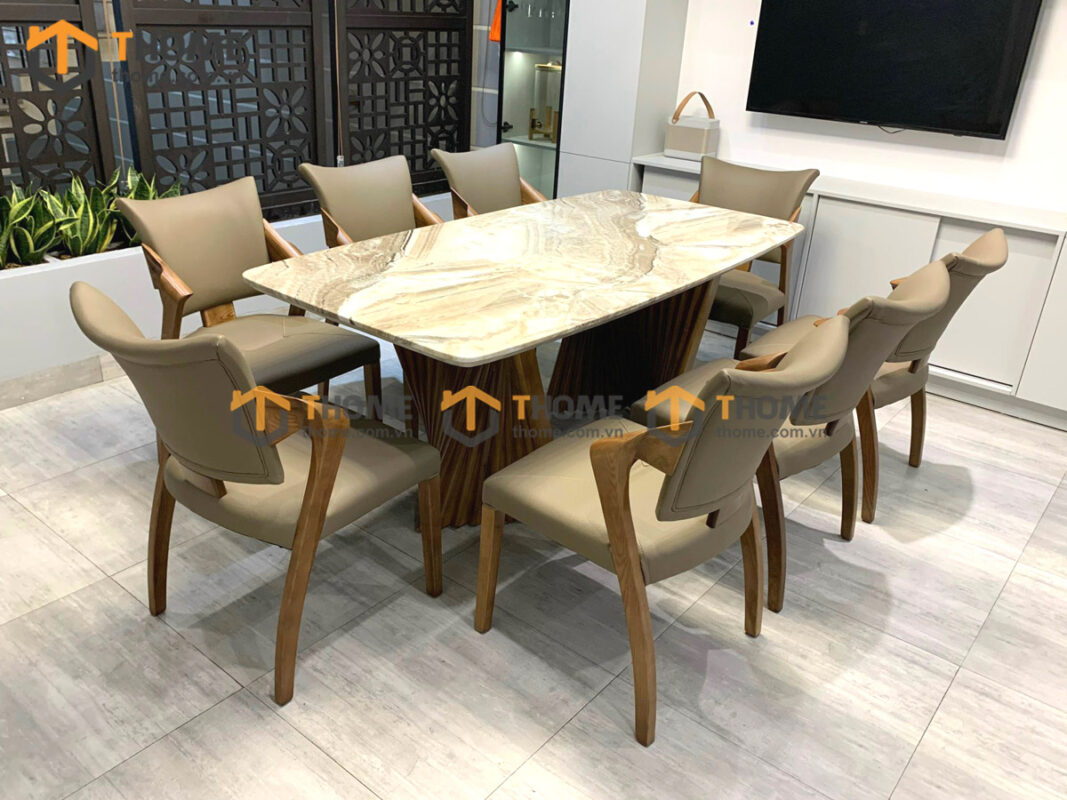 Ghế ăn nhập khẩu bọc da ONE GHE-29NK