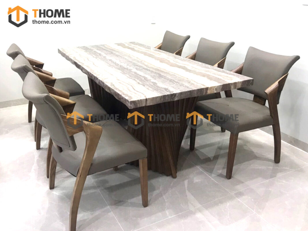 Ghế ăn nhập khẩu bọc da ONE GHE-29NK