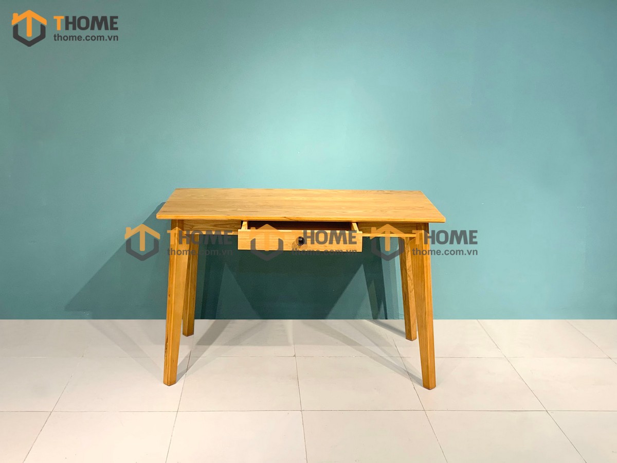 Bàn làm việc gỗ sồi tự nhiên 1 hộc kéo Como BLV1T-22SM