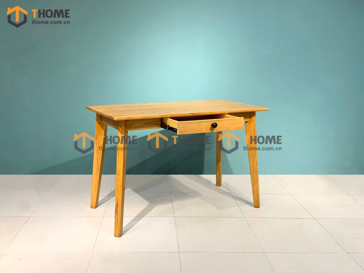 Bàn làm việc gỗ sồi tự nhiên 1 hộc kéo Como BLV1T-22SM