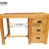 Bàn làm việc gỗ sồi tự nhiên 3 hộc kéo Cuba BLV1T-16SM