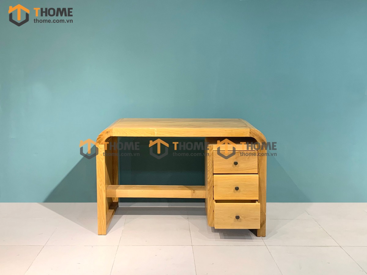 Bàn làm việc gỗ sồi tự nhiên 3 hộc kéo Nova BLV1T-19SM