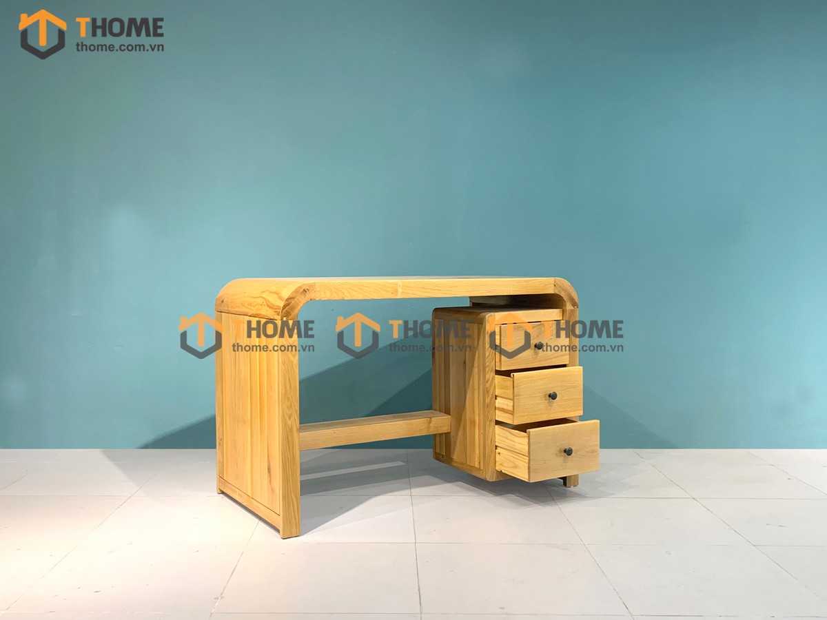 Bàn làm việc gỗ sồi tự nhiên 3 hộc kéo Nova BLV1T-19SM