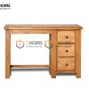 Bàn làm việc gỗ sồi tự nhiên 3 hộc kéo Woodstock màu tự nhiên BLV1T-20SM