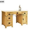 Bàn làm việc gỗ sồi tự nhiên 4 hộc kéo Harris BLV1T-24SM