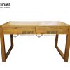 Bàn làm việc gỗ sồi tự nhiên chân vuông BLV1T-11SM