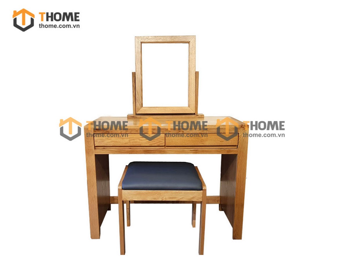 Bàn trang điểm gỗ sồi tự nhiên Tuscany BTD-08SM