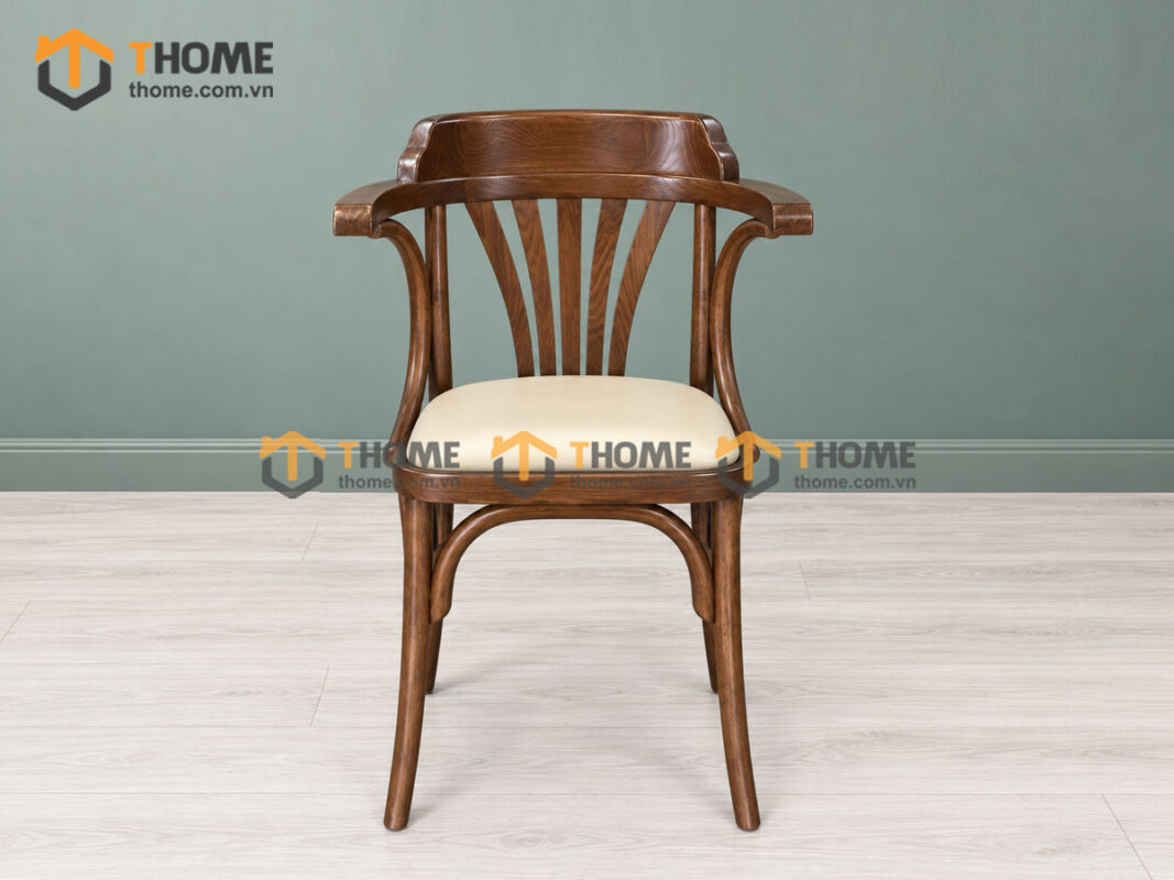 Ghế Ăn Gỗ Sồi Tự Nhiên Mặt Nệm Vương Miện GHEMN-29SN