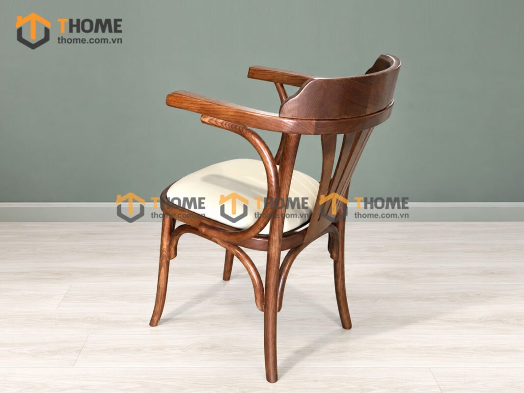Ghế Ăn Gỗ Sồi Tự Nhiên Mặt Nệm Vương Miện GHEMN-29SN
