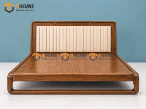 Giường Ngủ Chân Đùi Gà Gỗ Sồi Tự Nhiên Đầu Nệm GNĐN-16SN