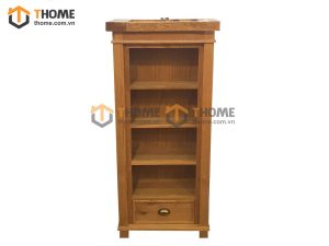 Kệ sách gỗ sồi tự nhiên 1 hộc kéo thấp Harris KS-17SM