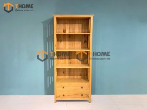 Kệ sách gỗ sồi tự nhiên 2 hộc kéo Ashmore KS-14SM
