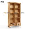 Kệ sách gỗ sồi tự nhiên 2 hộc kéo Harris KS-13SM