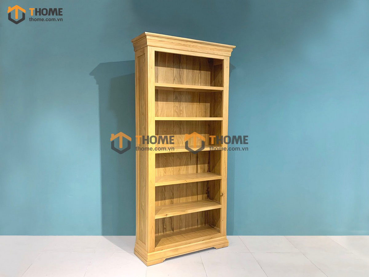 Kệ sách gỗ sồi tự nhiên 6 tầng Tuscany KS-02SM
