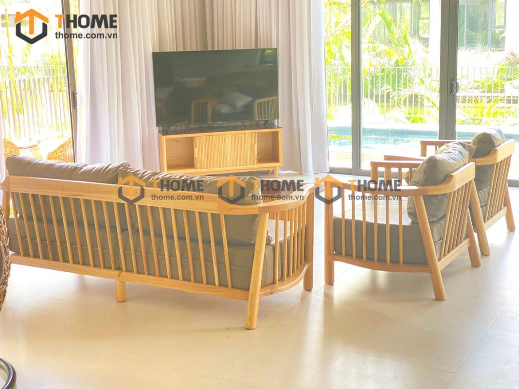 Bộ sofa Aolix màu tự nhiên 2.3m SFT-18SN