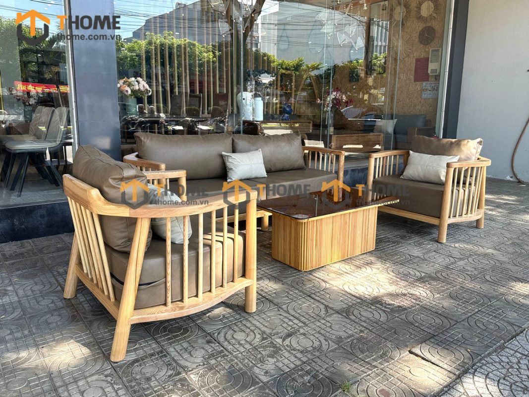 Bộ sofa Aolix màu tự nhiên 2.3m SFT-18SN