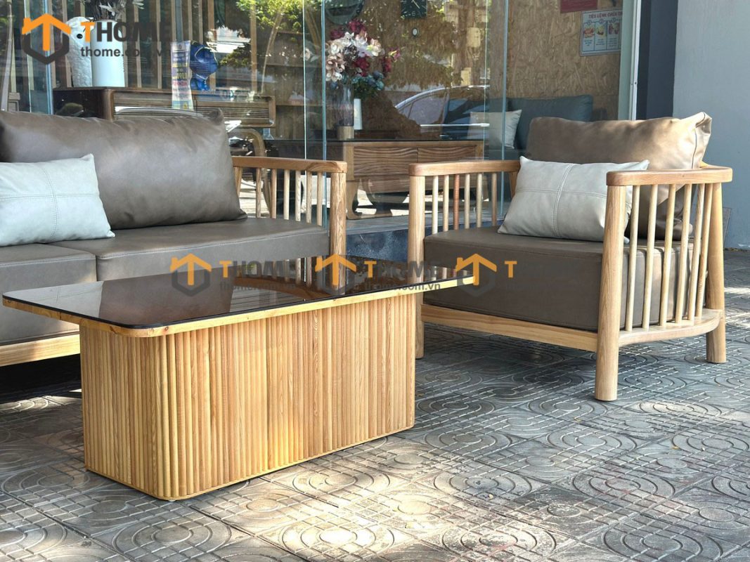 Bộ sofa Aolix màu tự nhiên 2.3m SFT-18SN