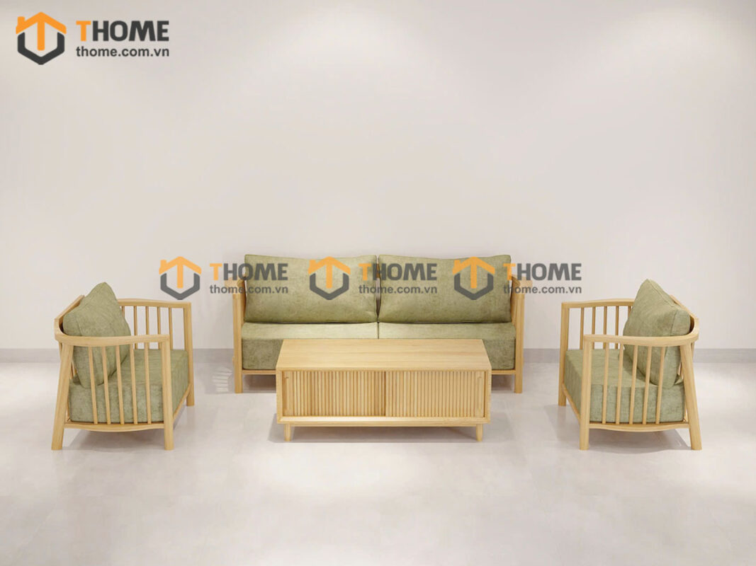 Sofa Aolix Gỗ Sồi Tự Nhiên Màu Tự Nhiên 2.55m SFT-18SN