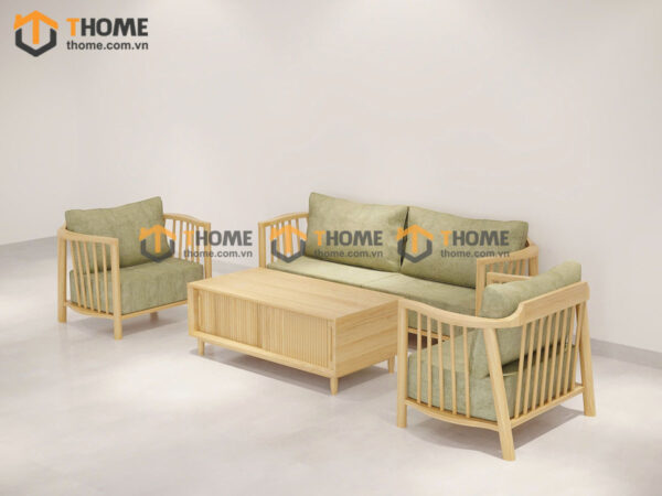 Sofa Aolix Gỗ Sồi Tự Nhiên Màu Tự Nhiên 2.55m SFT-18SN