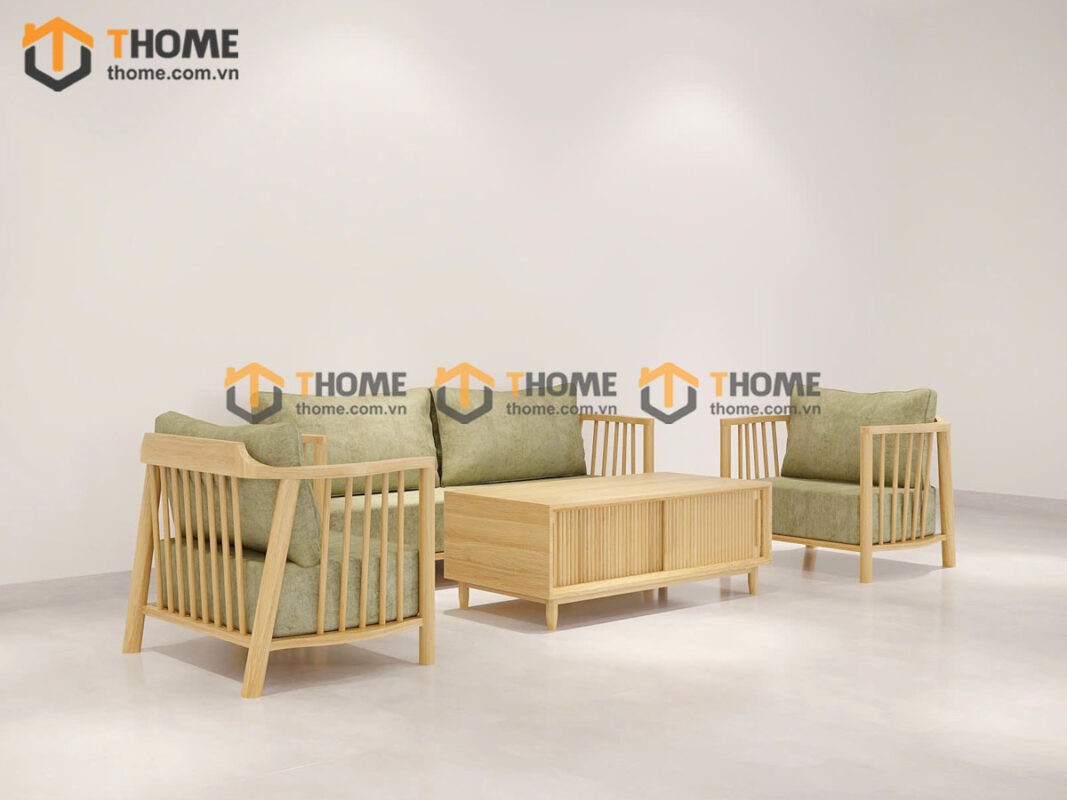 Sofa Aolix Gỗ Sồi Tự Nhiên Màu Tự Nhiên 2.55m SFT-18SN