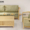 Sofa Aolix Gỗ Sồi Tự Nhiên Màu Tự Nhiên 2.55m SFT-18SN