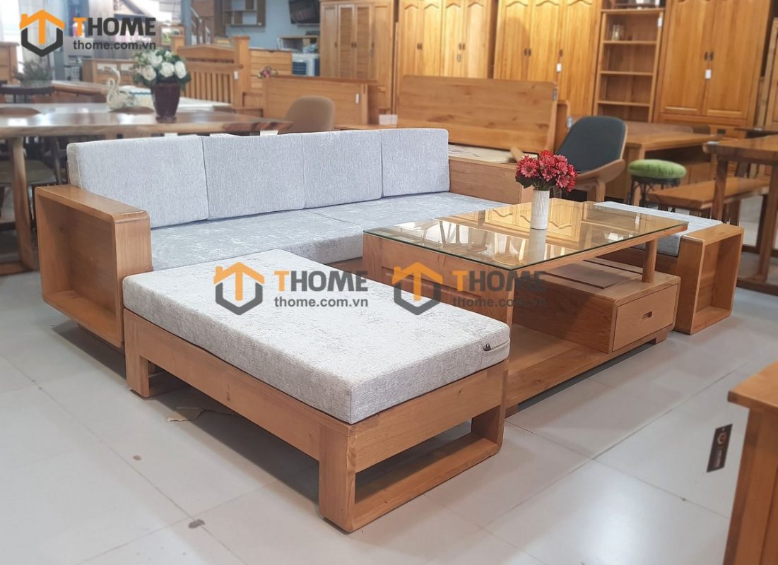 Sofa góc Armani màu tự nhiên 2.3m SFT-13SM