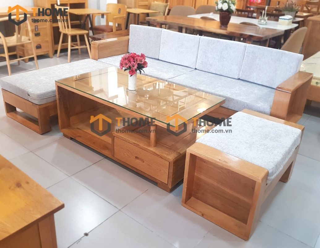 Sofa góc Armani màu tự nhiên 2.3m SFT-13SM