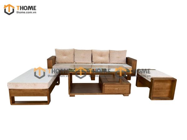 Sofa góc Armani màu óc chó 2.3m SFT-14SM