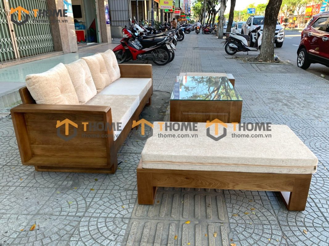 Sofa góc Armani màu óc chó 2.3m SFT-14SM