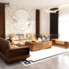 Sofa Đối Hamilton Gỗ Sồi Tự Nhiên Chân Chéo Màu Óc Chó SFĐ-14SN