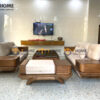 Sofa Đối Hamilton Gỗ Sồi Tự Nhiên Chân Chéo Màu Óc Chó SFĐ-14SN