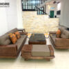 Sofa Đối Hamilton Gỗ Sồi Tự Nhiên Chân Chéo Màu Óc Chó SFĐ-14SN