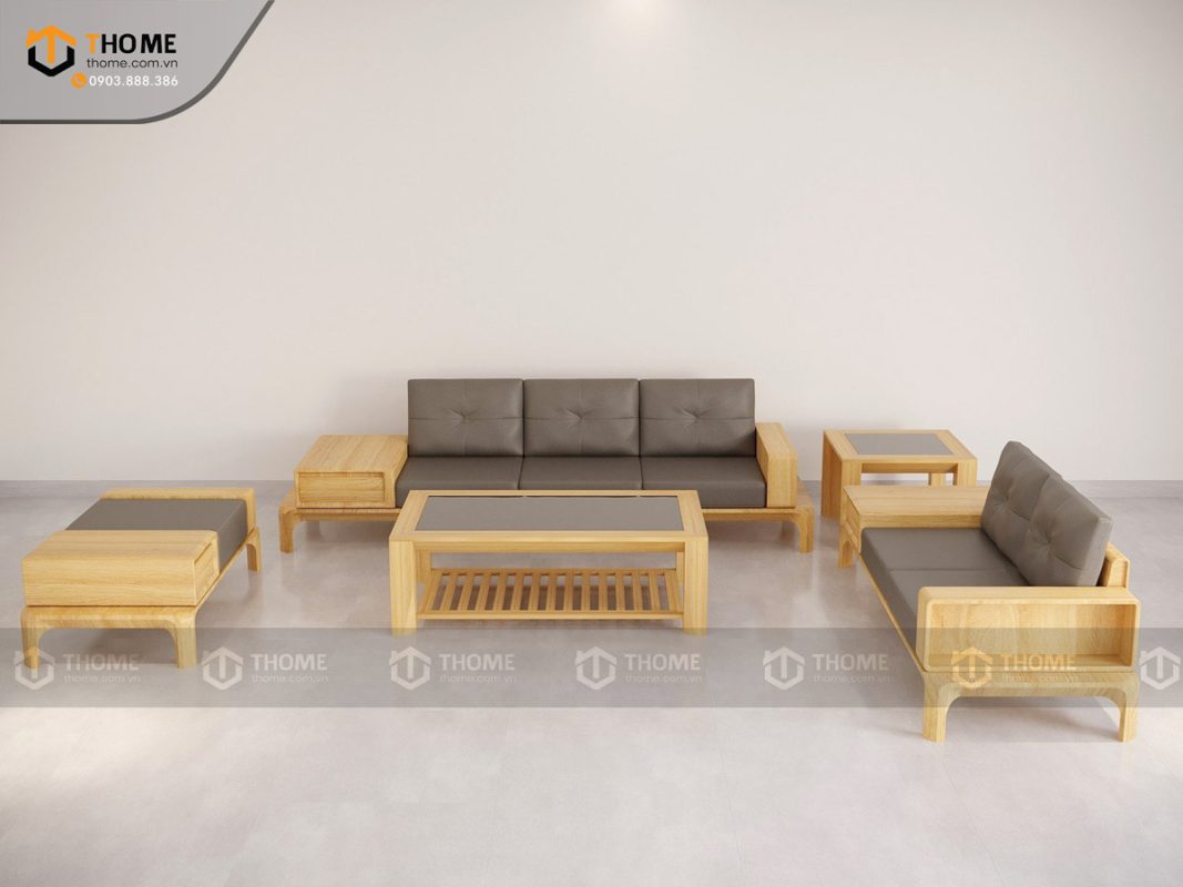 Sofa Mido chân hươu màu tự nhiên SFĐ-11SN