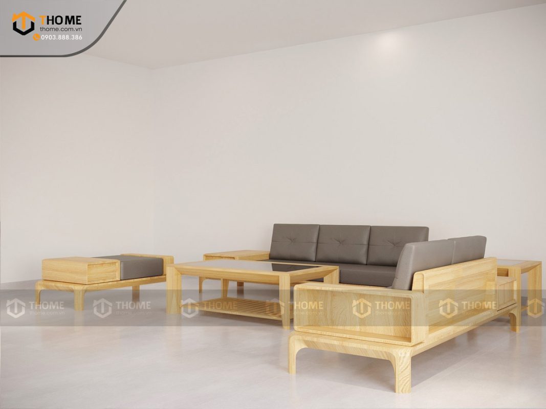 Sofa Mido chân hươu màu tự nhiên SFĐ-11SN