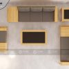 Sofa Mido chân hươu màu tự nhiên SFĐ-11SN