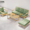 Sofa Chân Quỳ Gỗ Sồi Tự Nhiên Màu Tự Nhiên 1.8m SFN-17SN