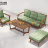 Sofa Chân Quỳ Gỗ Sồi Tự Nhiên Màu Óc Chó 1.8m SFN-18SN