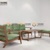 Sofa Chân Quỳ Gỗ Sồi Tự Nhiên Màu Óc Chó 1.8m SFN-18SN