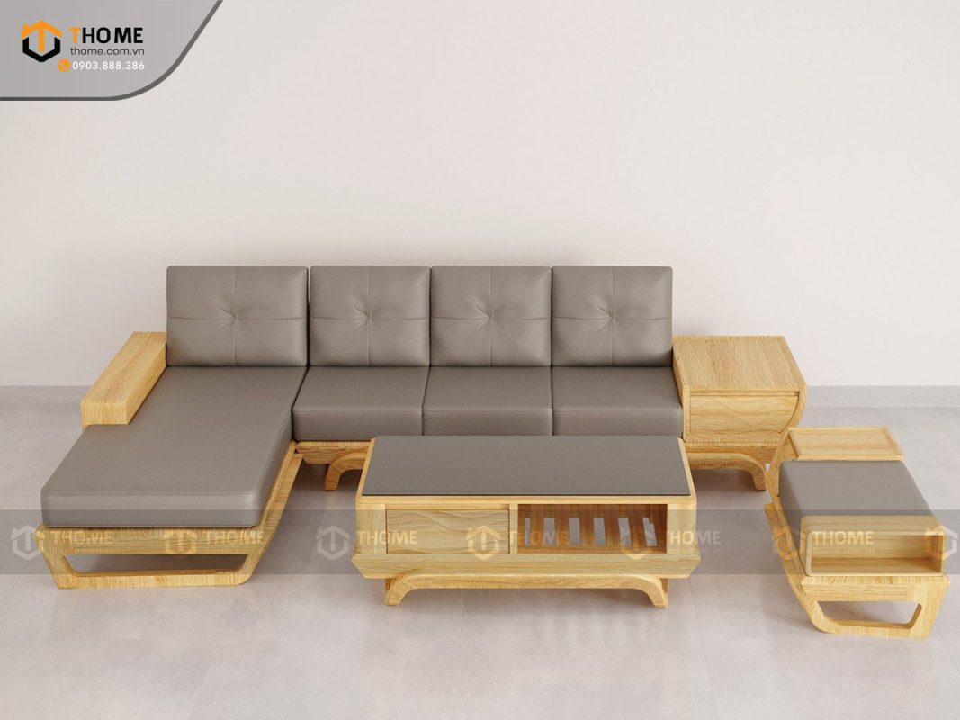 Sofa Venco chân vặn màu tự nhiên SFĐ-17SN