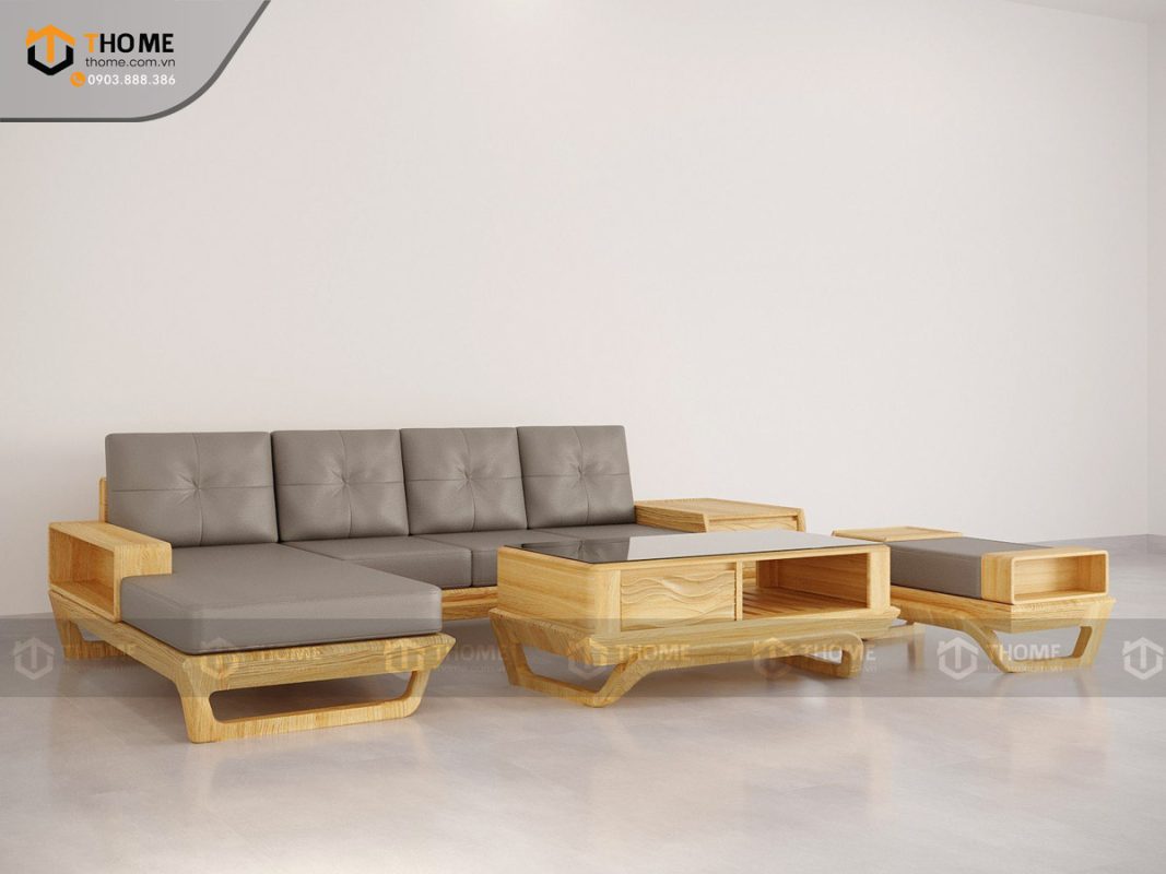 Sofa Venco chân vặn màu tự nhiên SFĐ-17SN