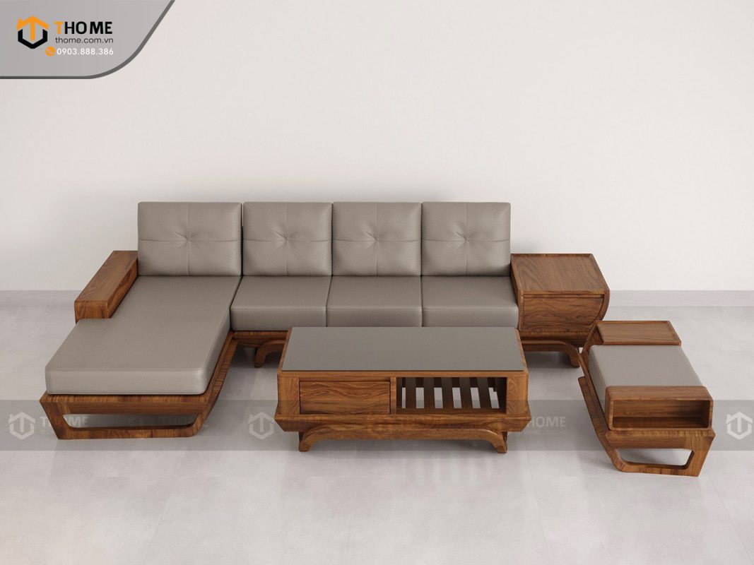 Sofa Venco chân vặn màu óc chó SFĐ-18SN