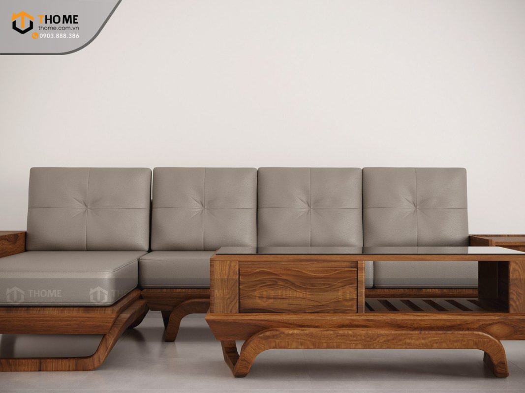 Sofa Venco chân vặn màu óc chó SFĐ-18SN