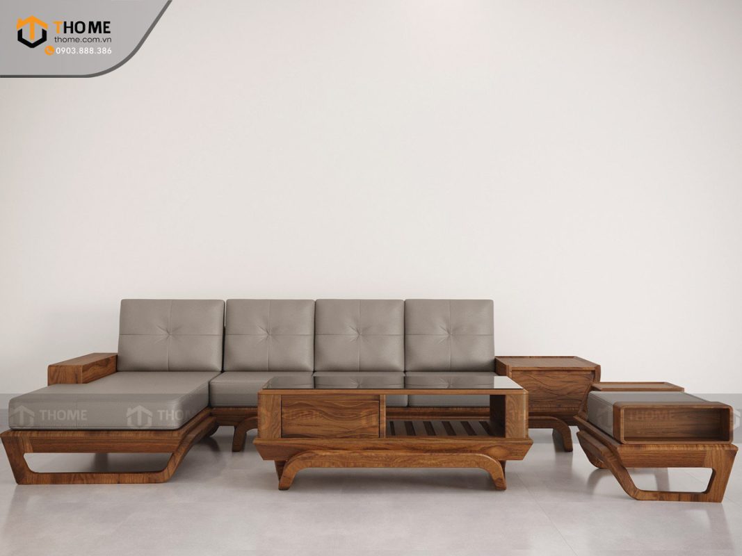 Sofa Venco chân vặn màu óc chó SFĐ-18SN
