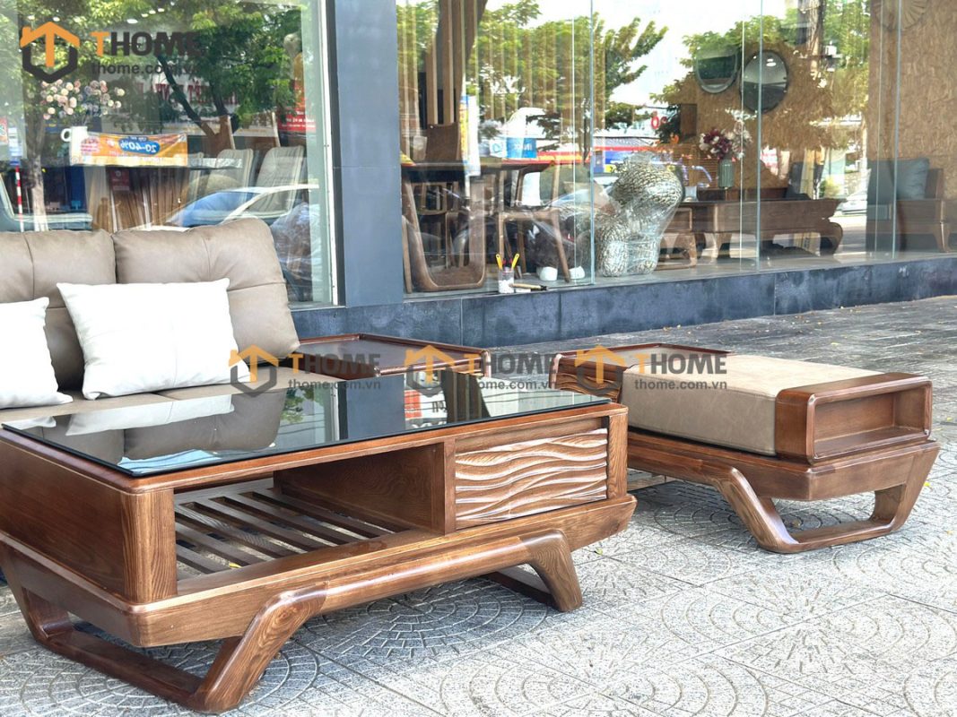Sofa Venco chân vặn màu óc chó SFĐ-18SN