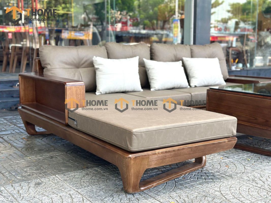 Sofa Venco chân vặn màu óc chó SFĐ-18SN