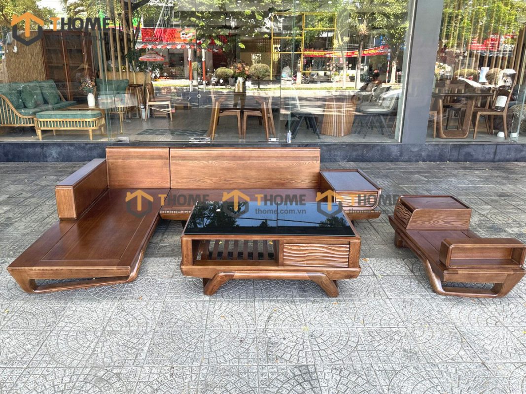 Sofa Venco chân vặn màu óc chó SFĐ-18SN