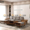 Sofa Venco Gỗ Sồi Tự Nhiên Chân Vặn Màu Óc Chó SFĐ-18SN