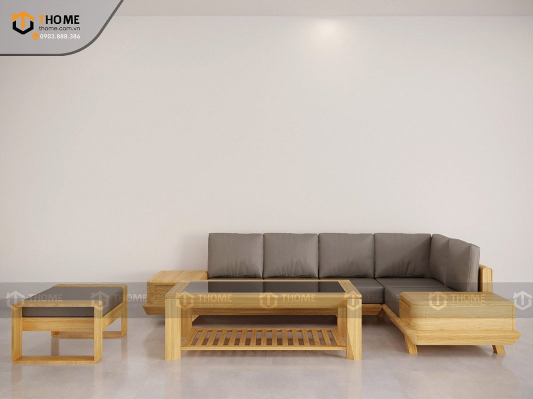 Sofa DW chân vuông màu tự nhiên SFĐ-19SN