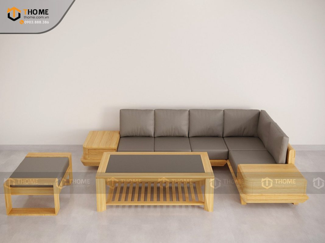 Sofa DW chân vuông màu tự nhiên SFĐ-19SN